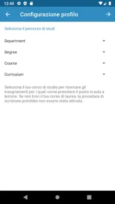 UNIVR Lezioni android App screenshot 2